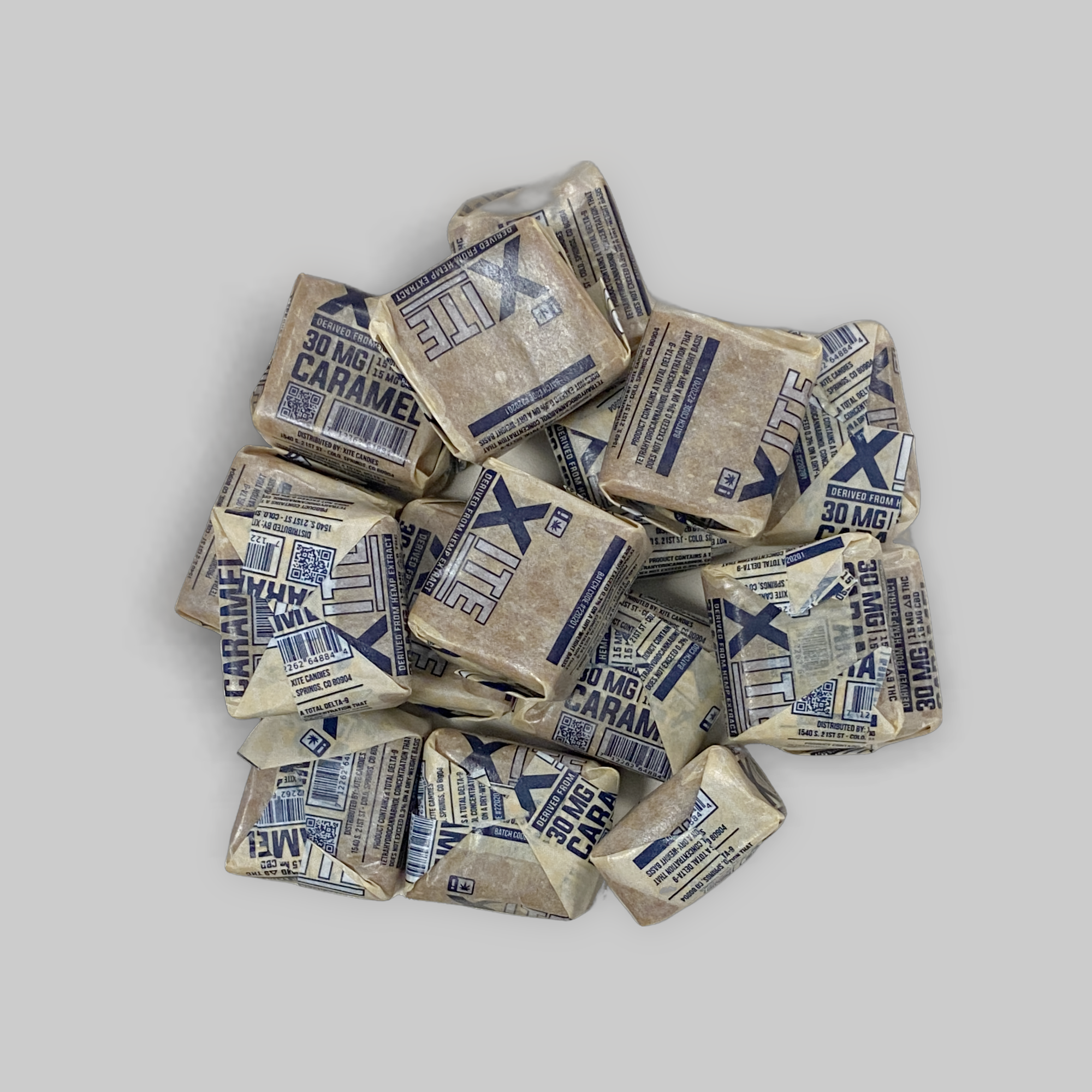 Xite | 15mg Delta-9 THC + CBD Butter Cream Caramels (70ct) | CBD
