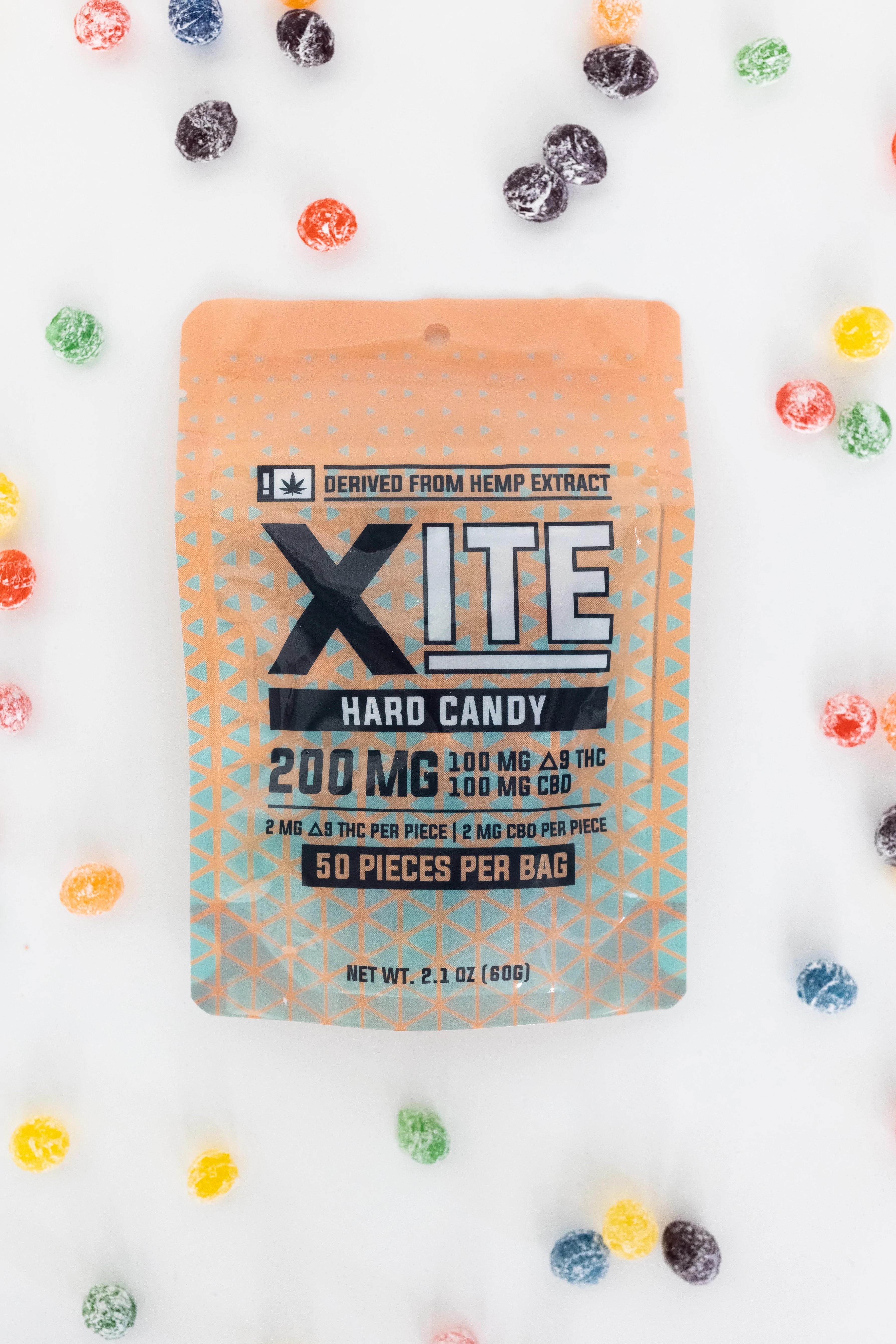 Xite | 2mg Delta-9 THC Hard Candy (50ct) | CBD Farmacy