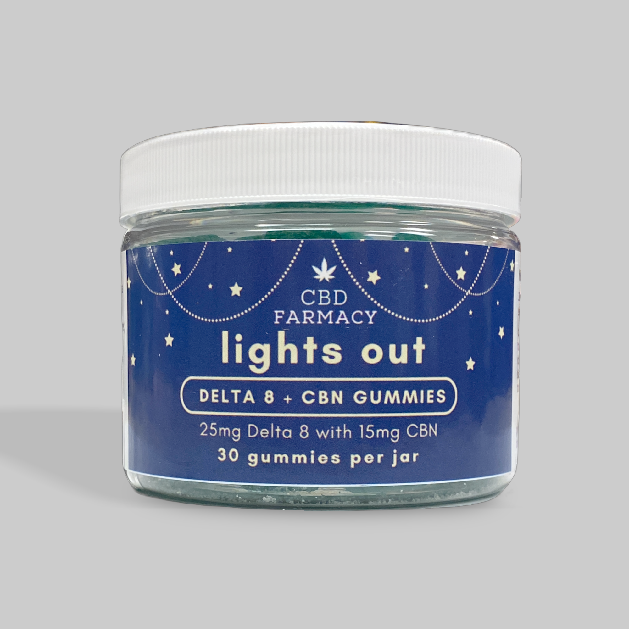 CBD Farmacy Delta8 + CBN Lights Out Gummies (25mg/15mg) CBD Farmacy