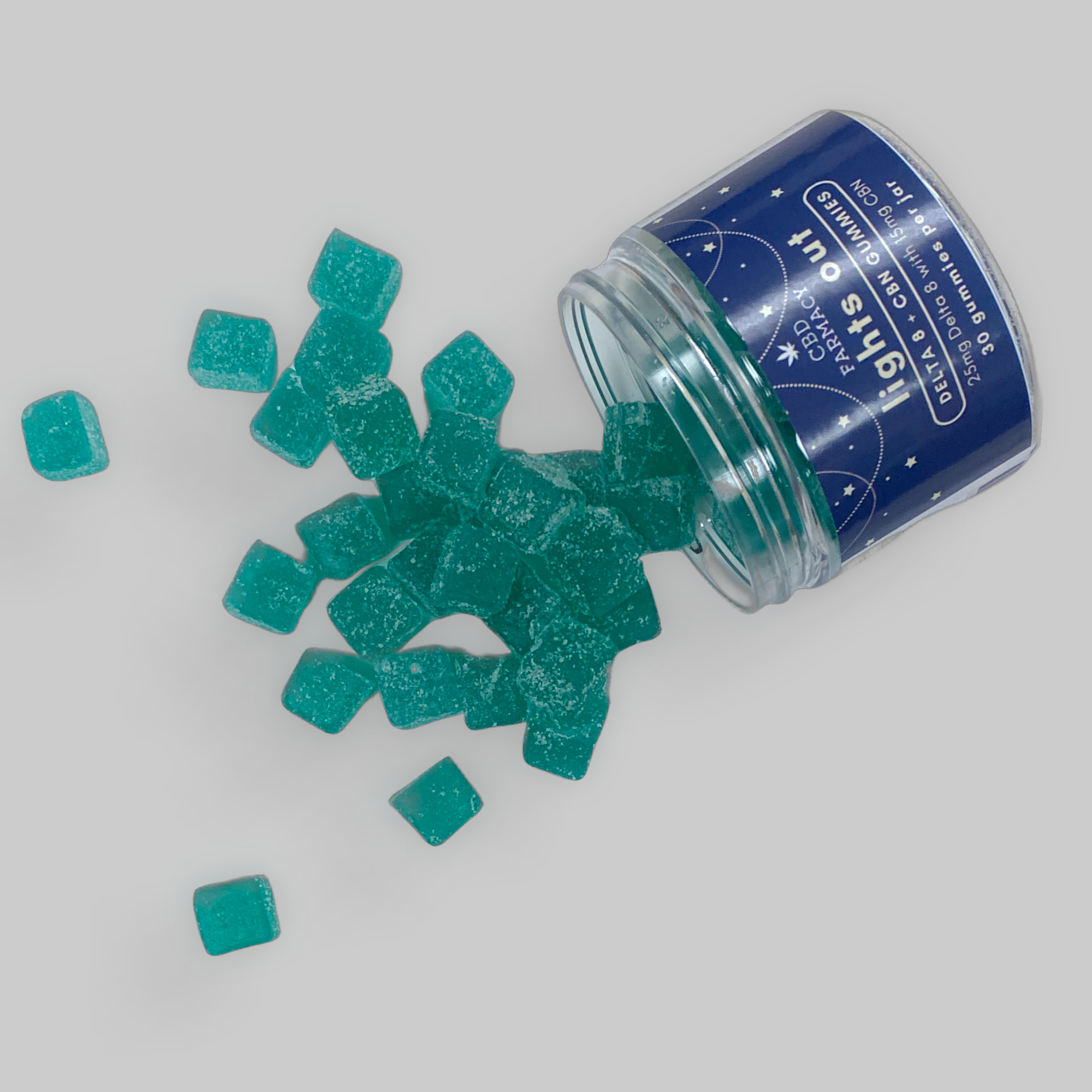 CBD Farmacy 25mg Delta8 + CBN Lights Out Gummies (30ct) CBD Farmacy