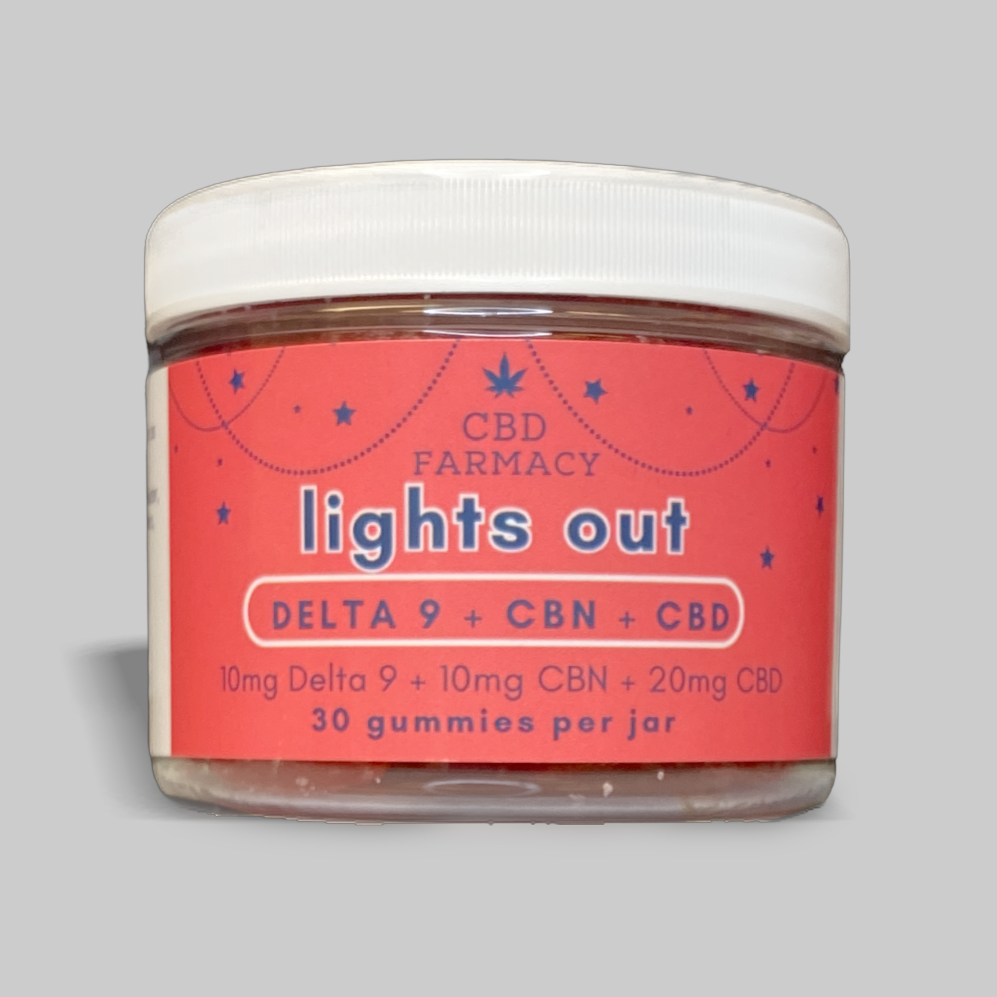 CBD Farmacy 10mg Delta 9 THC Lights Out Gummies (30ct) CBD Farmacy